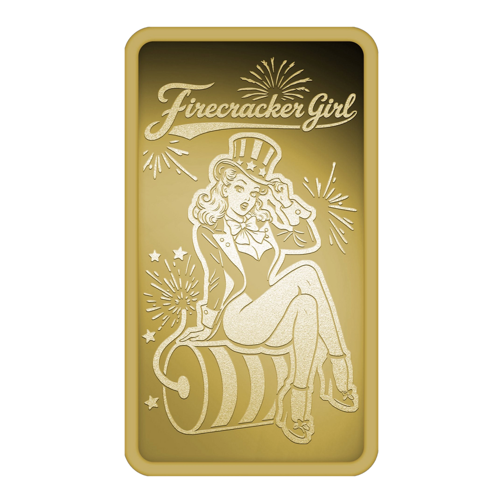 2026 Liberia Firecracker Girl 1/200 oz Gold Coin