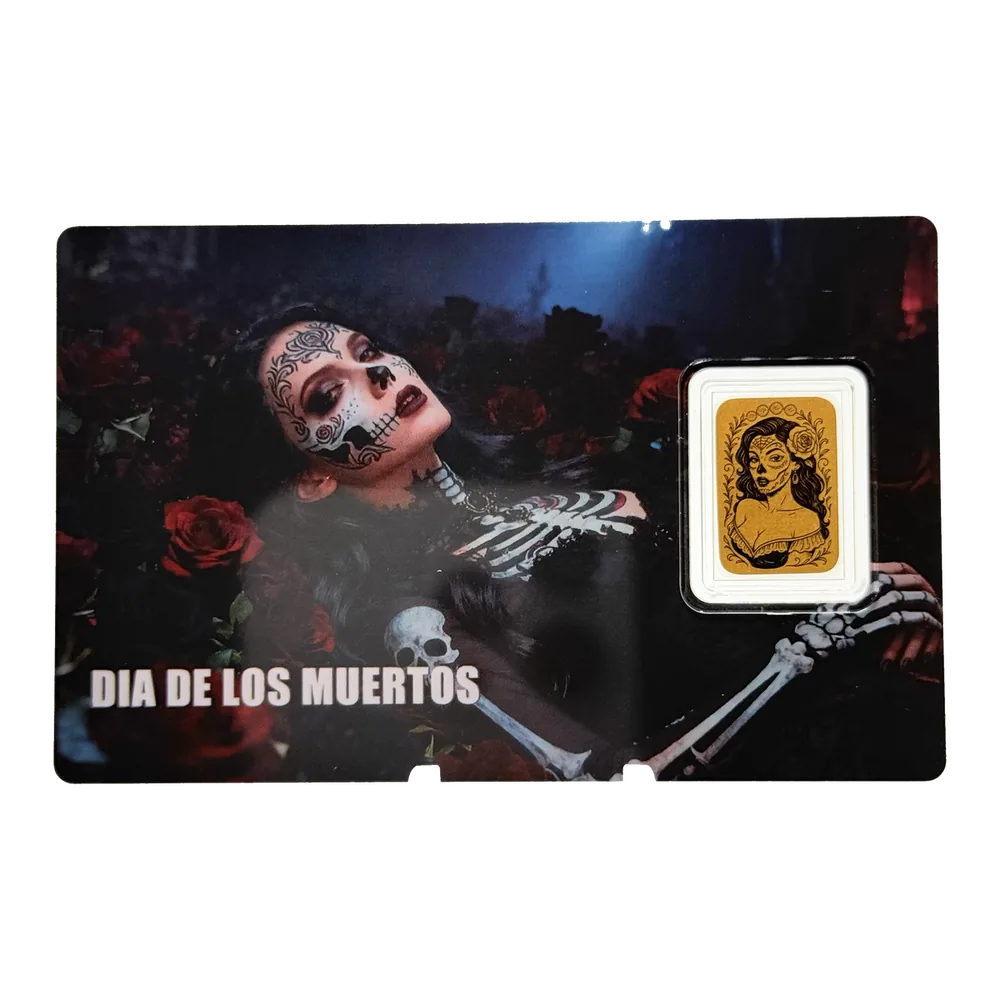 2026 Liberia Dia De Los Muertos Roses 1/1000 oz Gold Coin