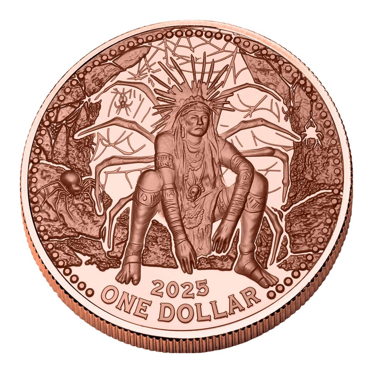 2025 Mesa Grande Iktomi Spiderman 5 oz Copper Coin
