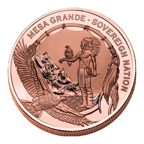 2025 Mesa Grande Iktomi Spiderman 5 oz Copper Coin